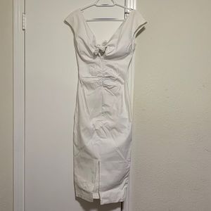 Niagara Dress in White Bengaline